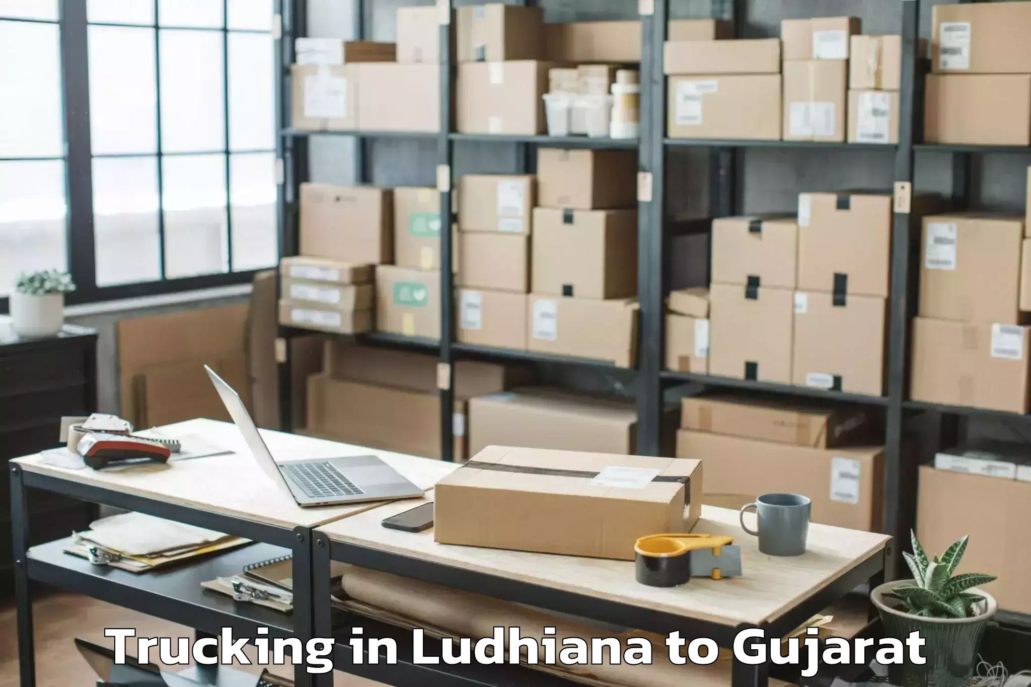 Book Ludhiana to Utran Trucking Online